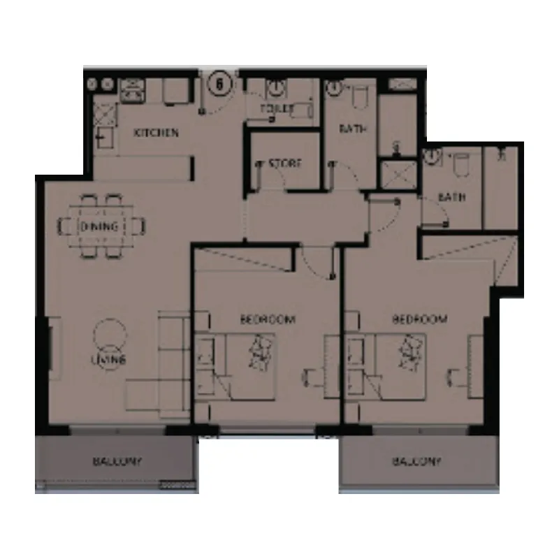 Tiger Group Lilium Tower floor plan