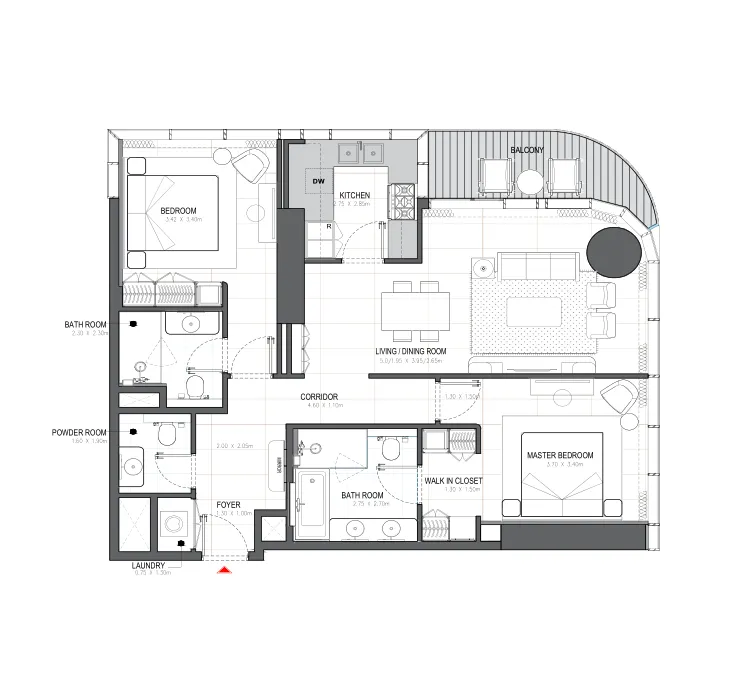 Alef Group Linar floor plan