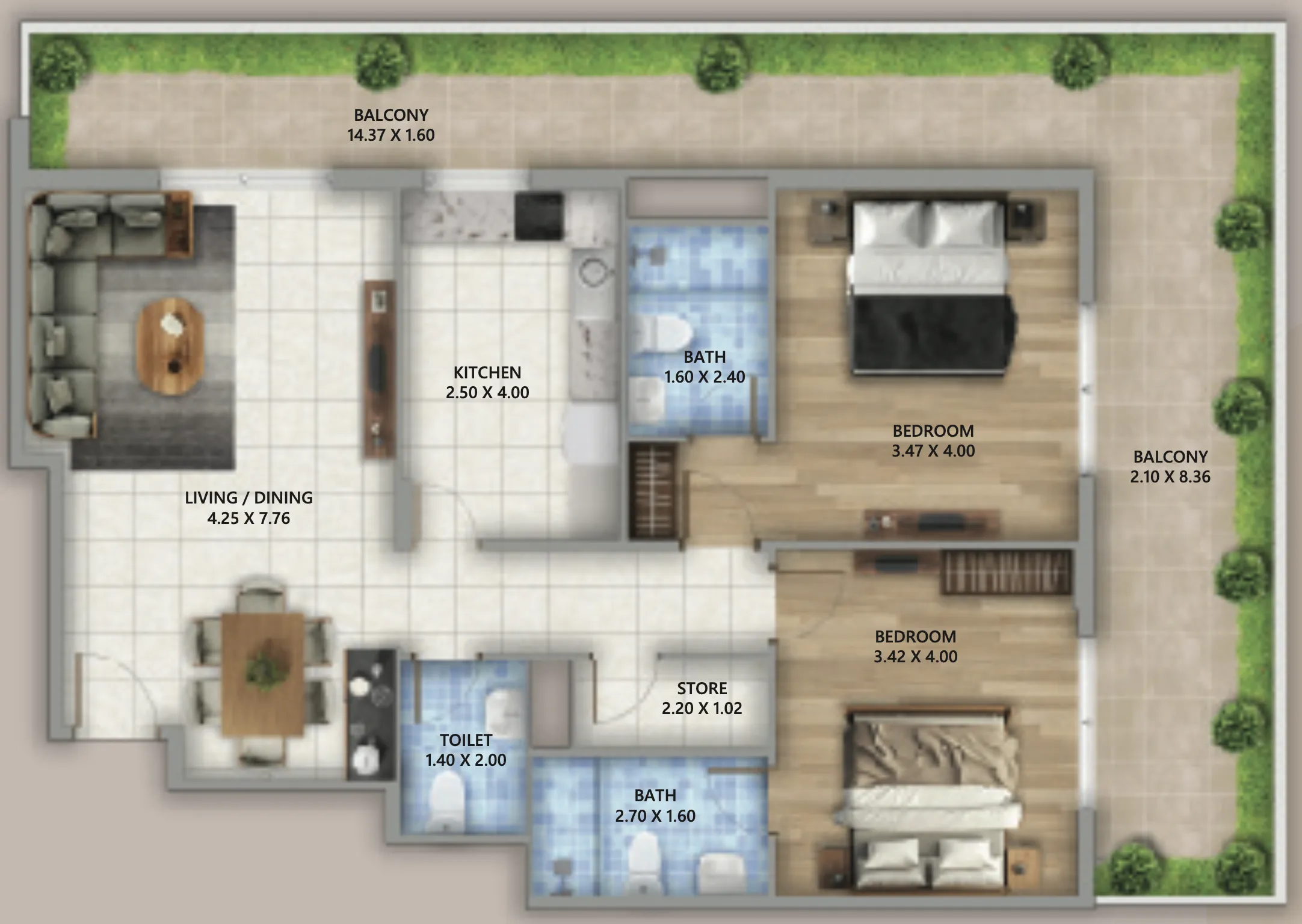 BlackSoil Real Estate Development LLC Linden Residences floor plan