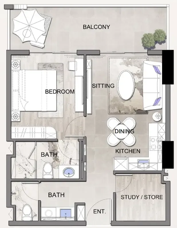 Lion Stone Properties Listone Residence floor plan