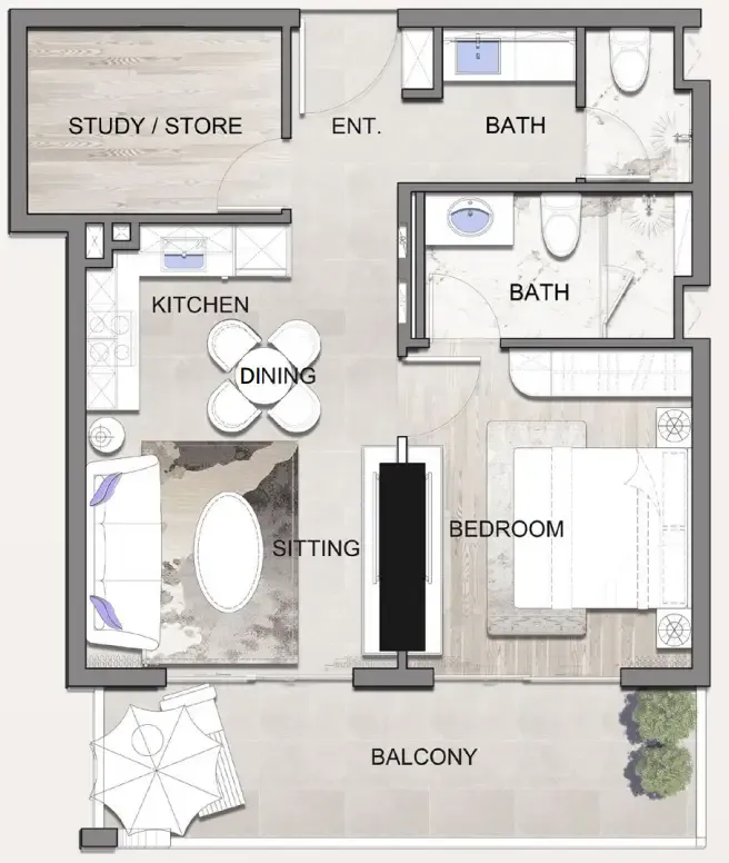Lion Stone Properties Listone Residence floor plan
