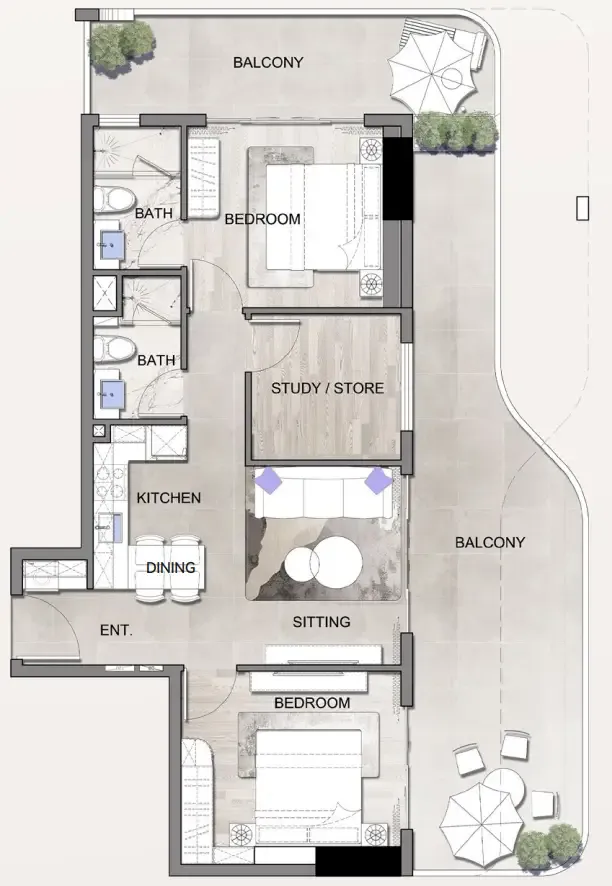 Lion Stone Properties Listone Residence floor plan