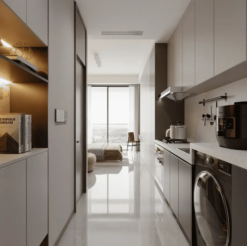 Interior at Listone Residence in Dubai International City Dubai