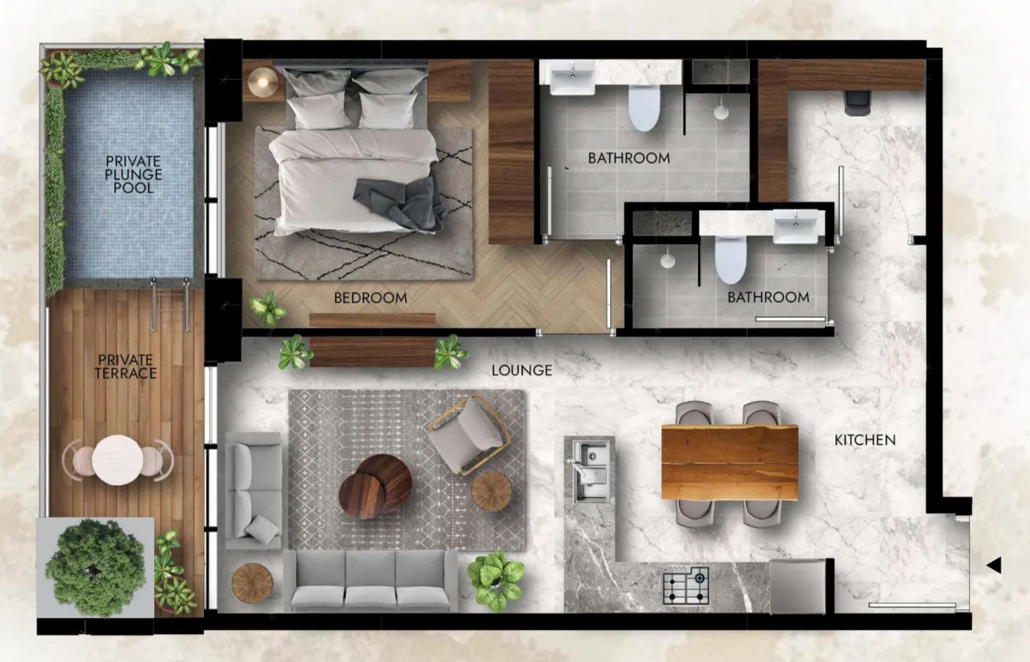 Lucky Aeon Lucky Royale Residence floor plan