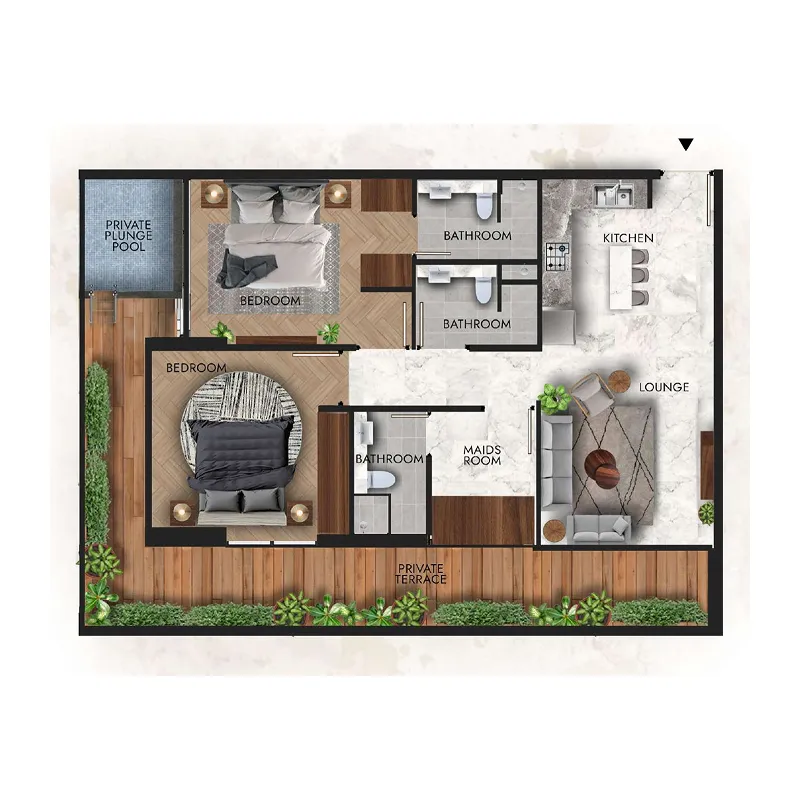 Lucky Aeon Lucky Royale Residence floor plan