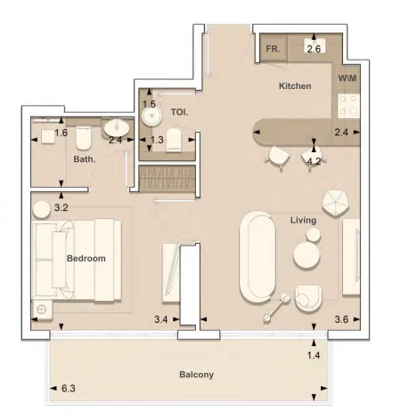 S and S Lume Residences floor plan