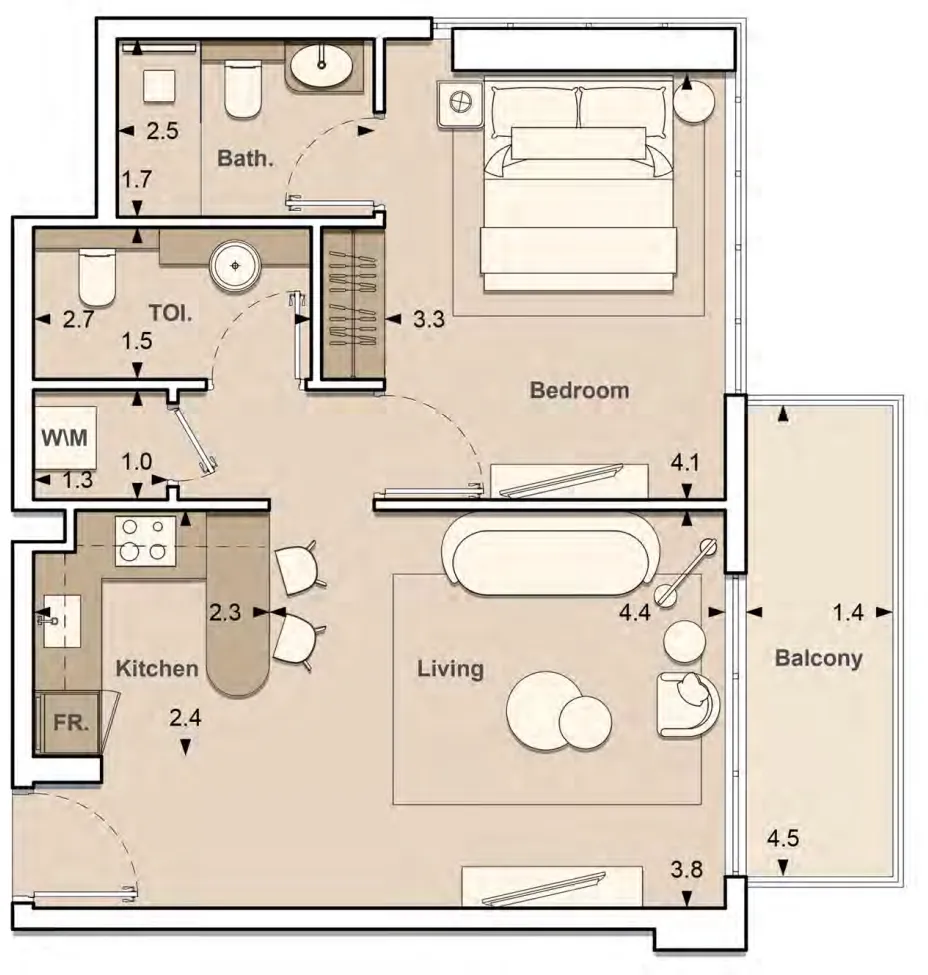 S and S Lume Residences floor plan