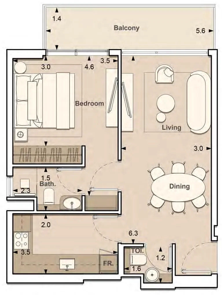 S and S Lume Residences floor plan