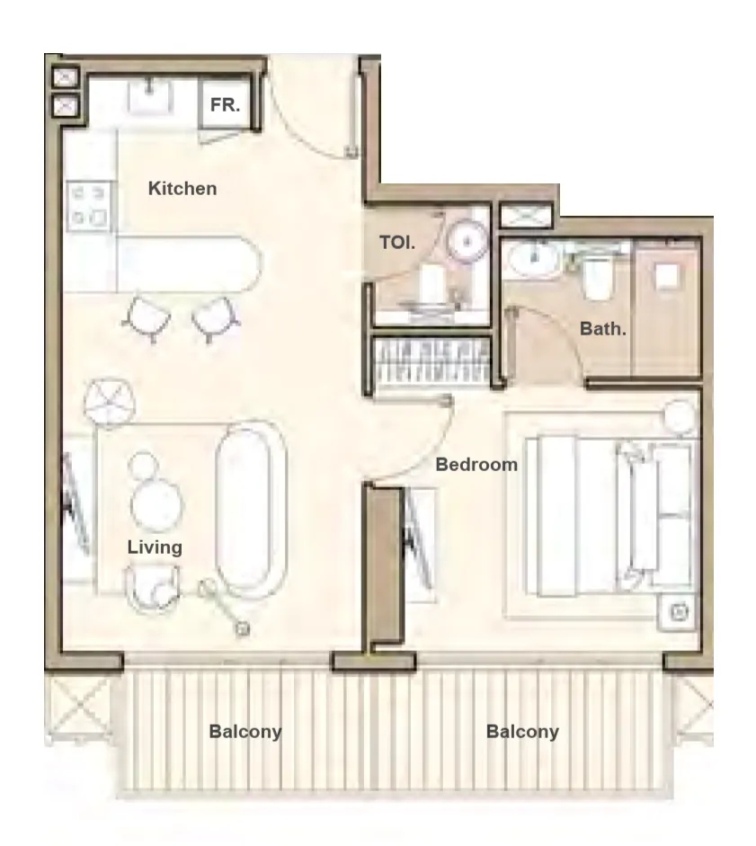 S and S Lume Residences floor plan