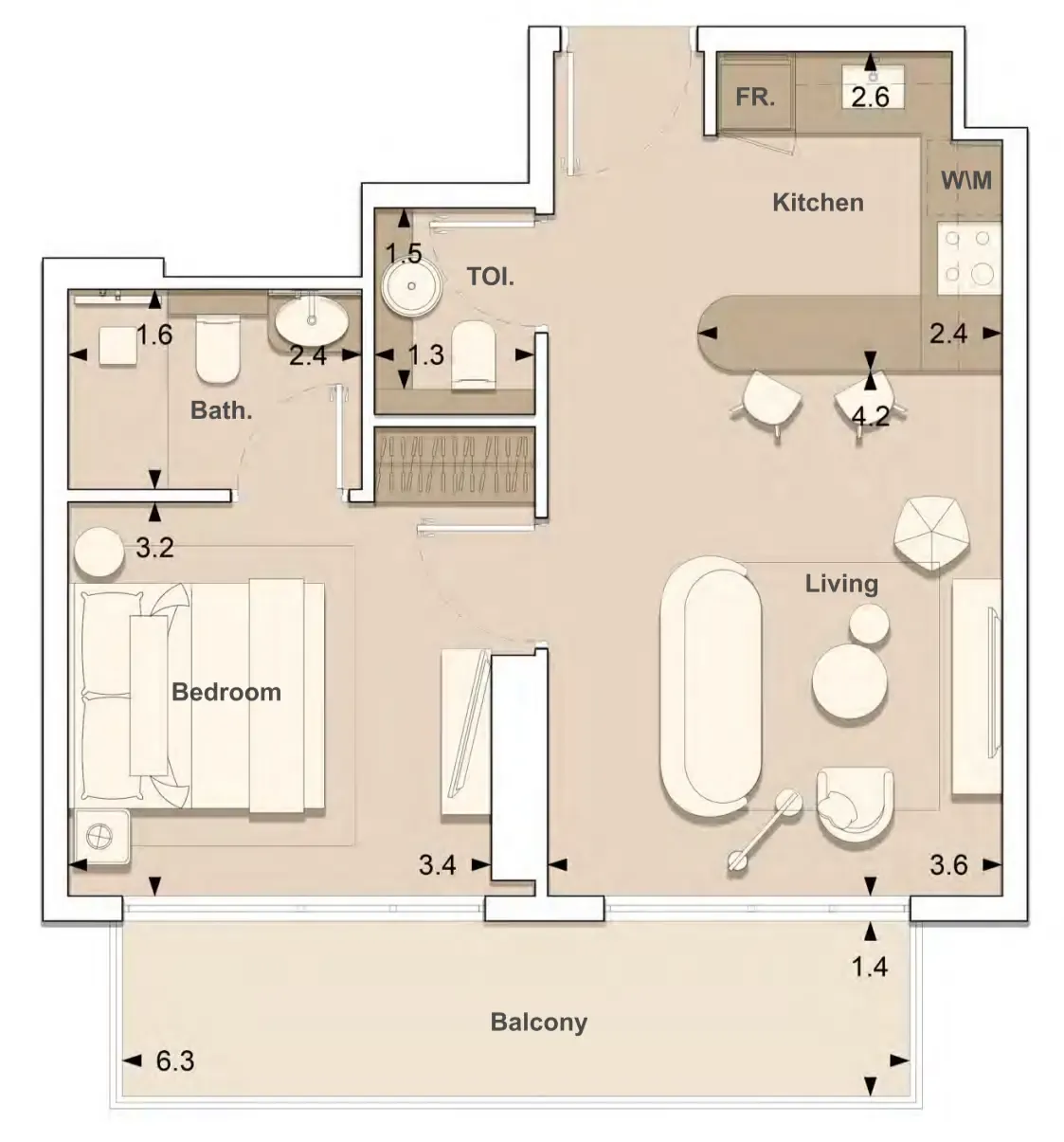 S and S Lume Residences floor plan