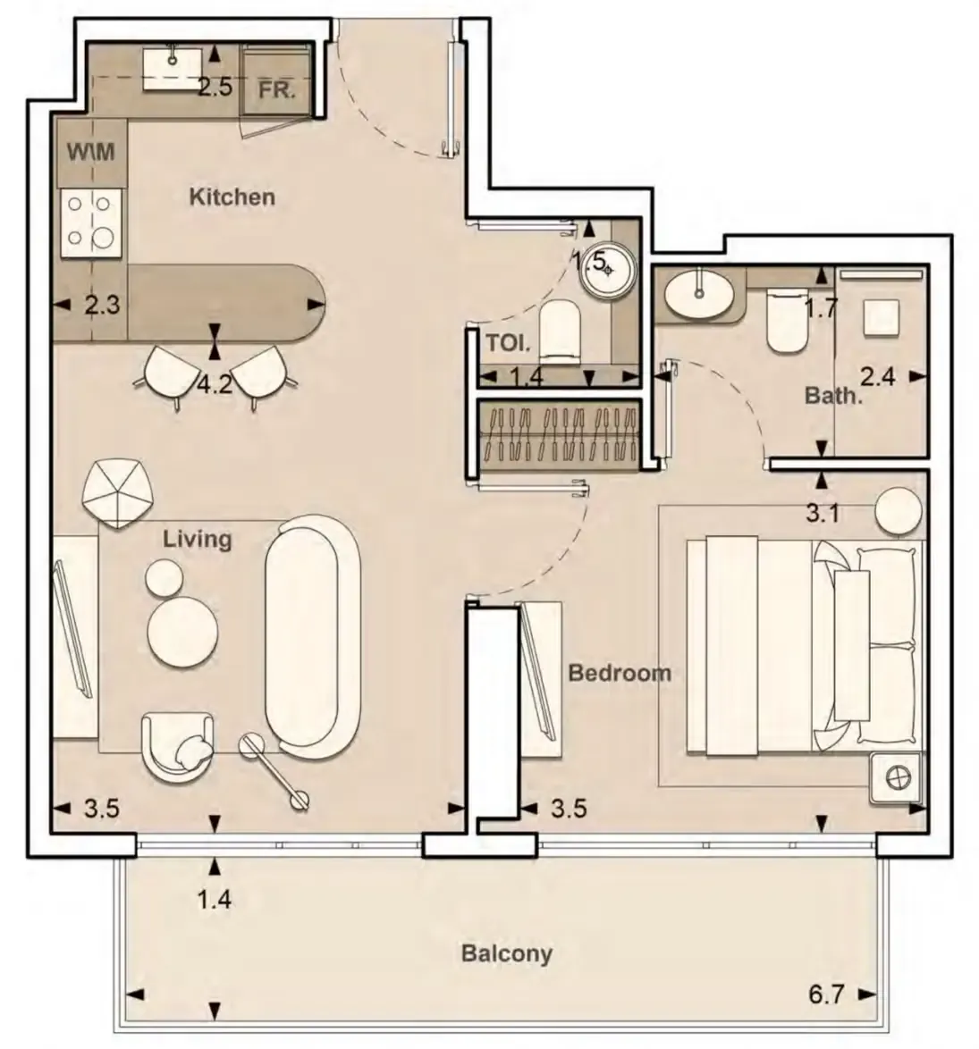S and S Lume Residences floor plan