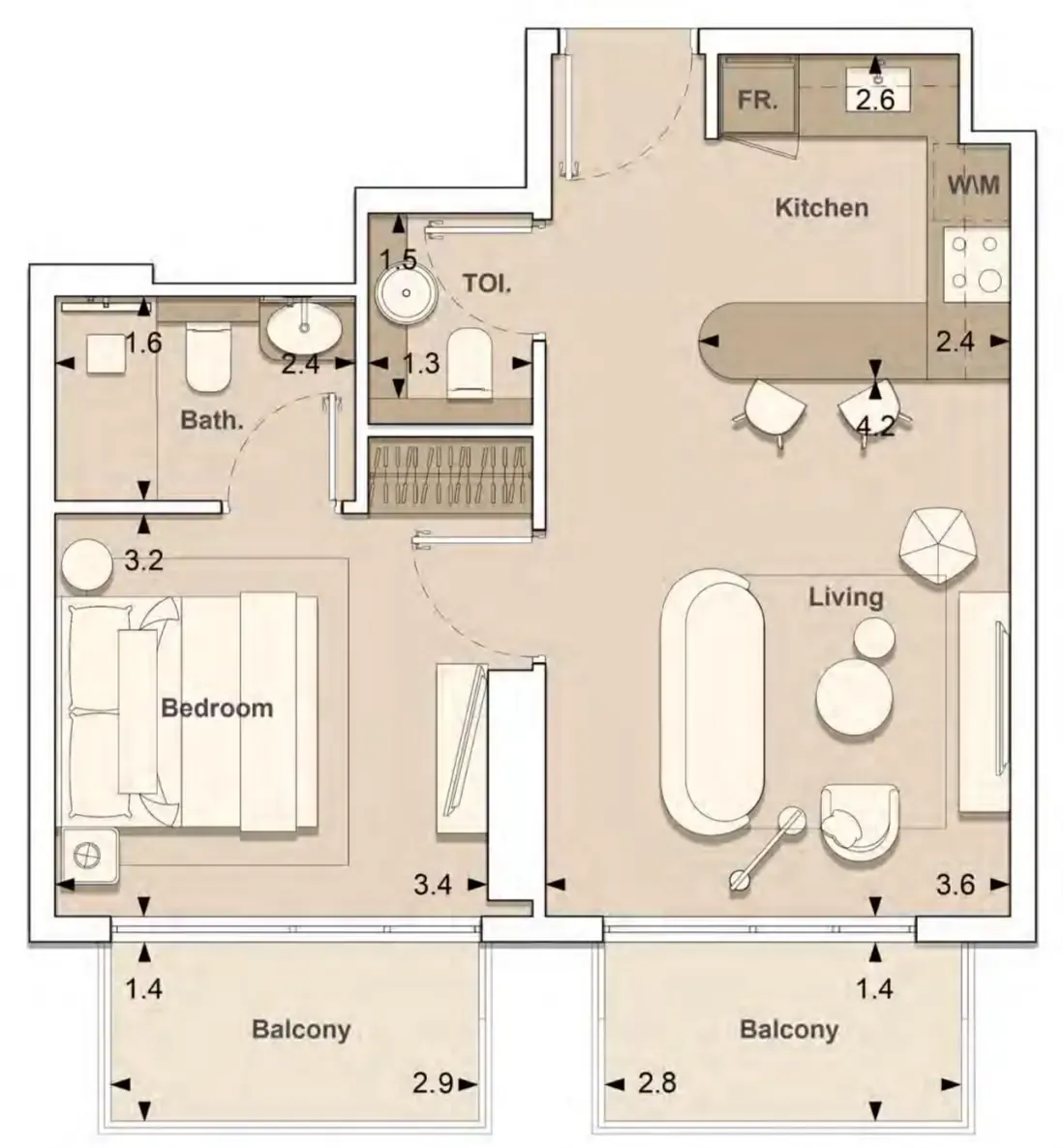 S and S Lume Residences floor plan