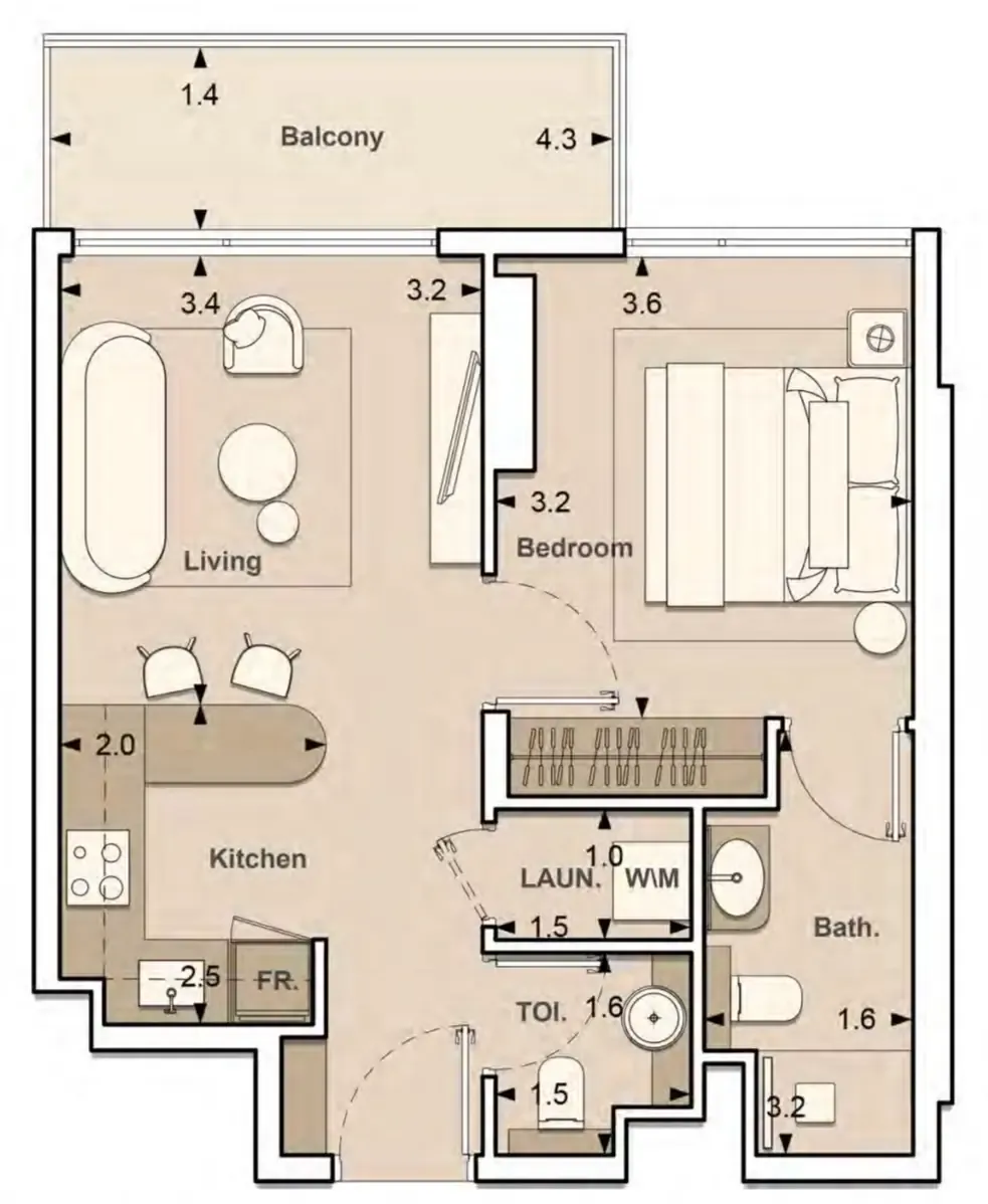 S and S Lume Residences floor plan