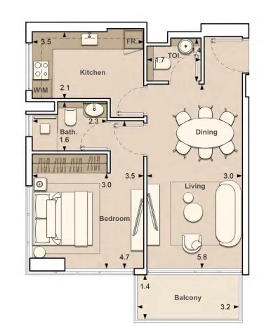 S and S Lume Residences floor plan
