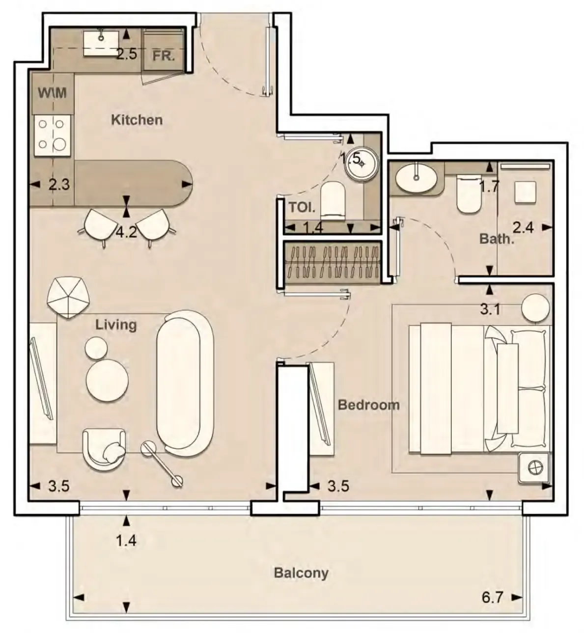 S and S Lume Residences floor plan