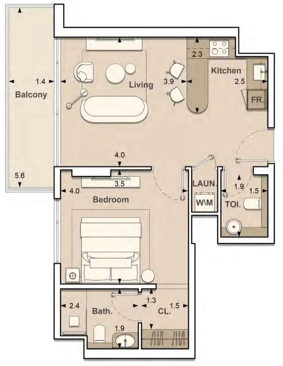 S and S Lume Residences floor plan