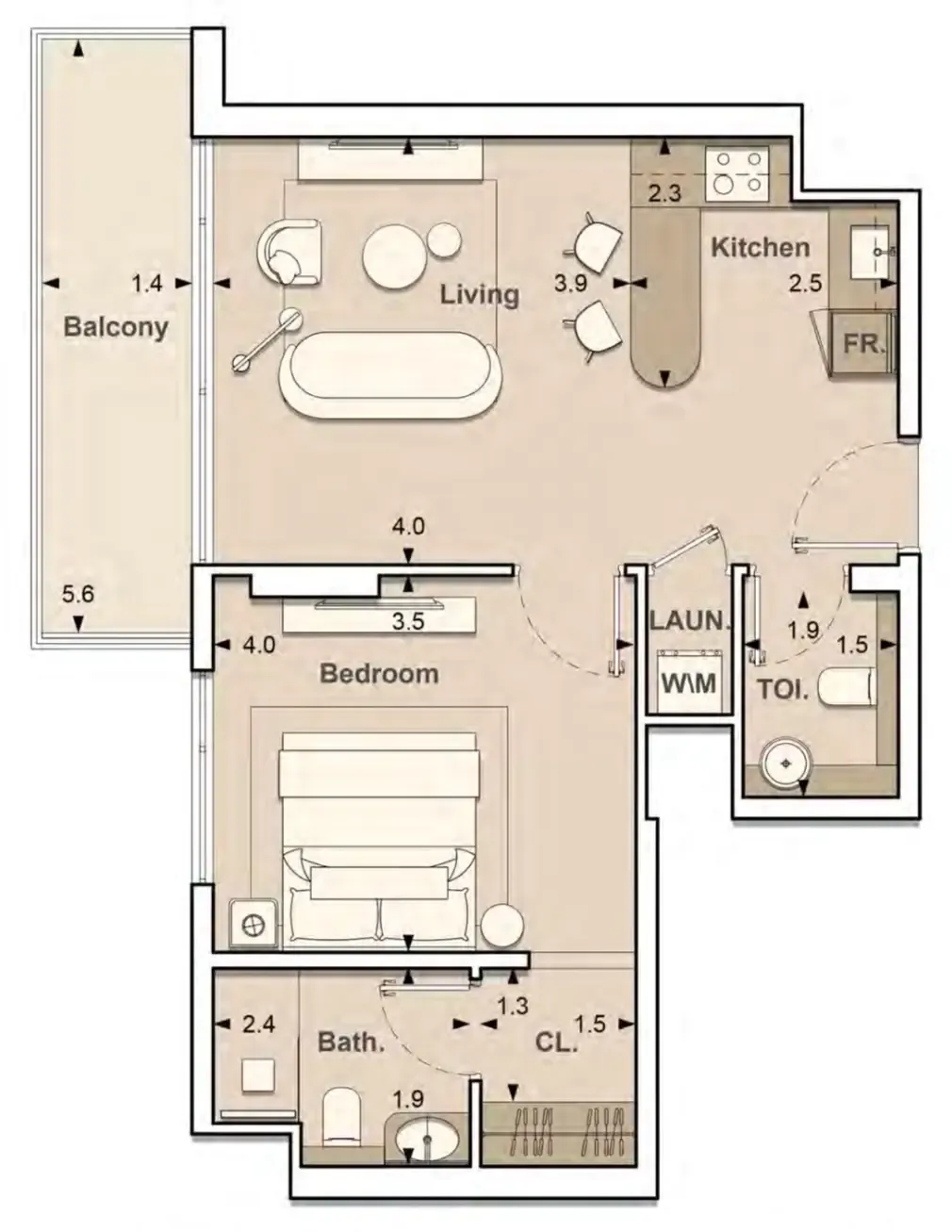 S and S Lume Residences floor plan