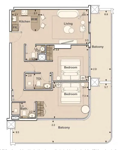 S and S Lume Residences floor plan