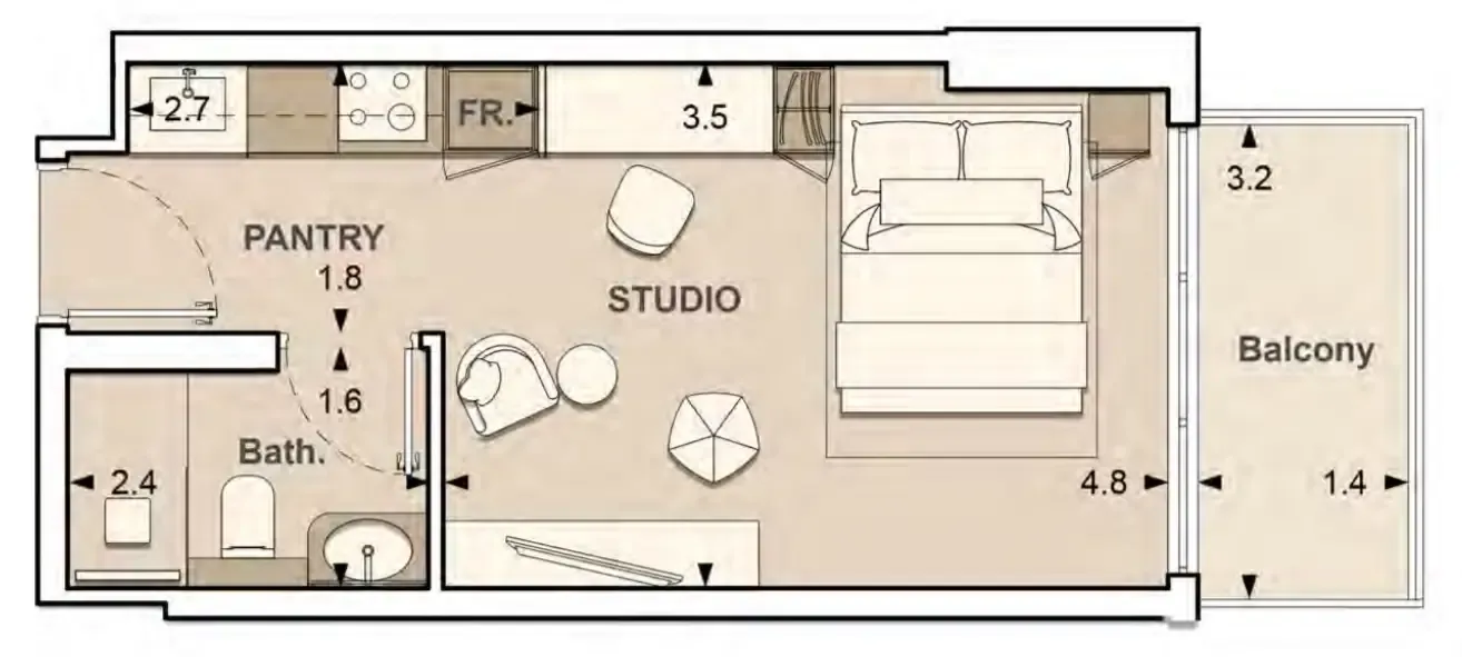 S and S Lume Residences floor plan