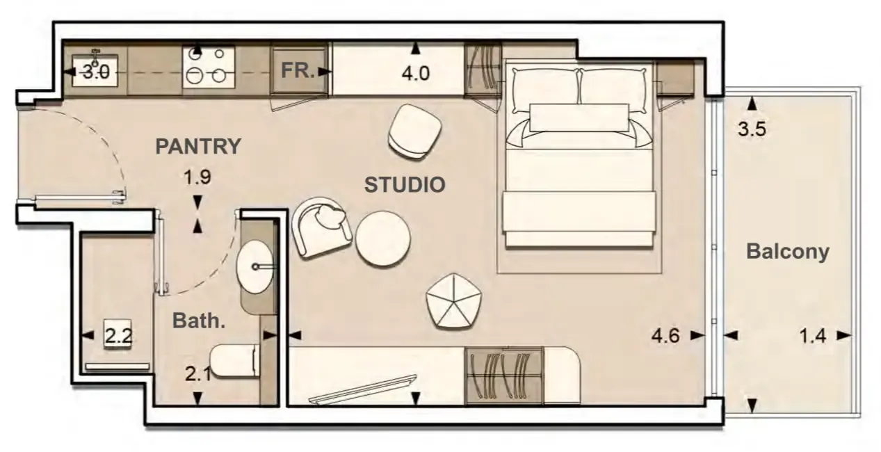 S and S Lume Residences floor plan