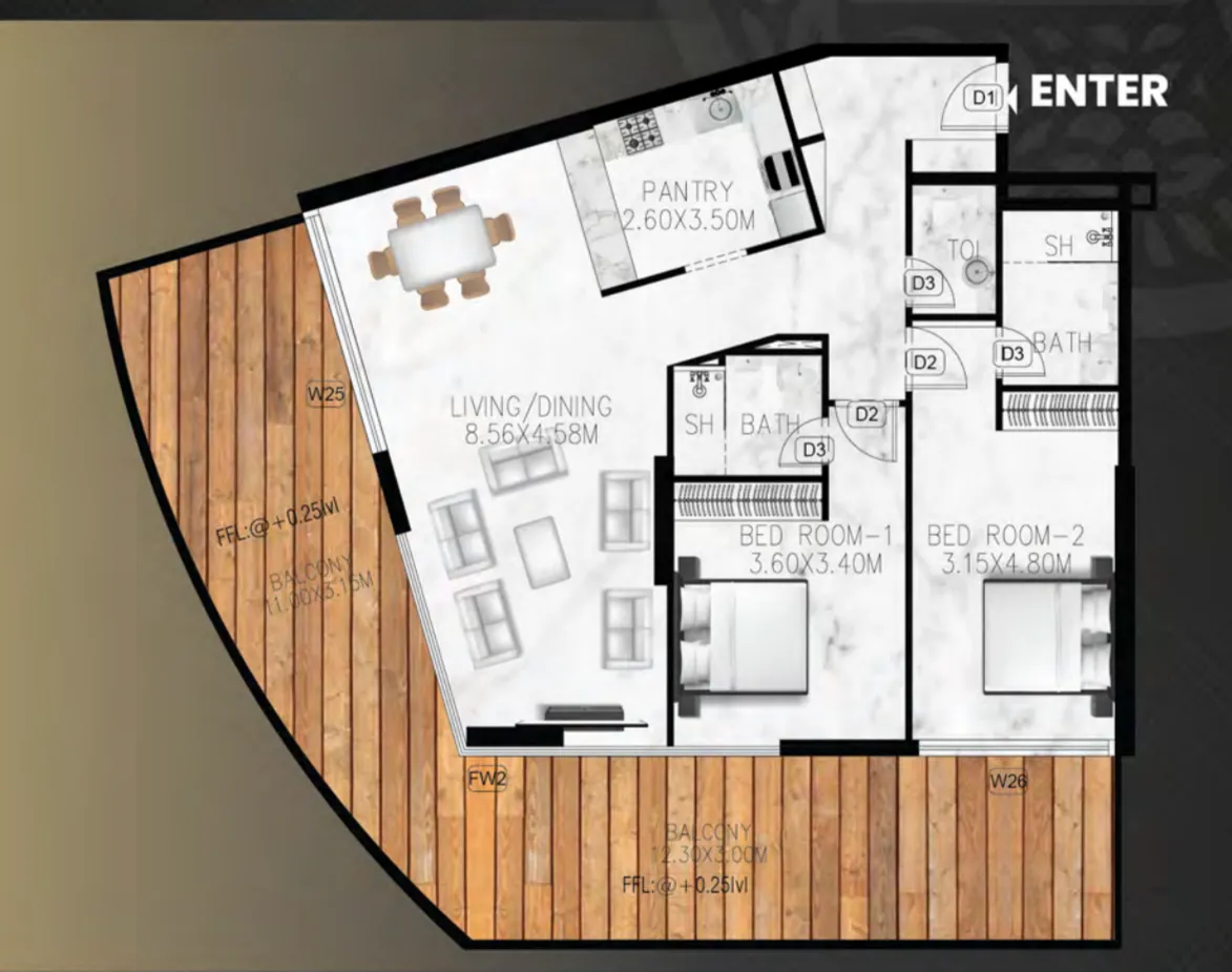 ARIB Developments Lumina Vista floor plan