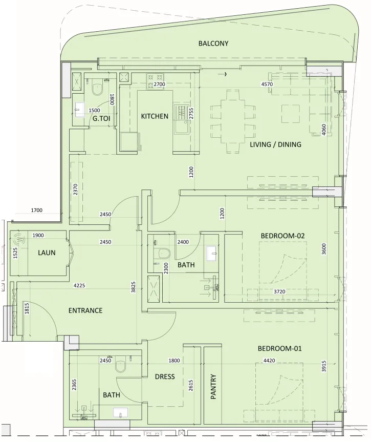 Dia Development Luzora Residence floor plan