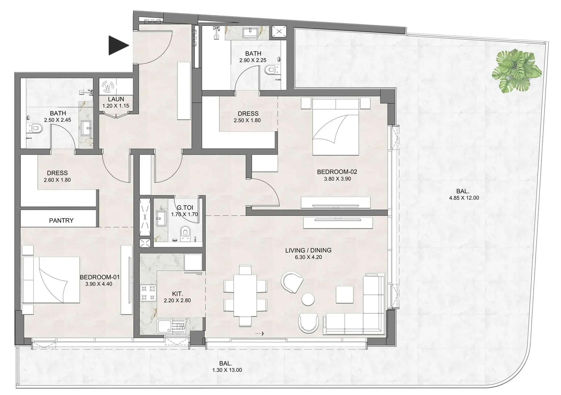 Dia Development Luzora Residence floor plan