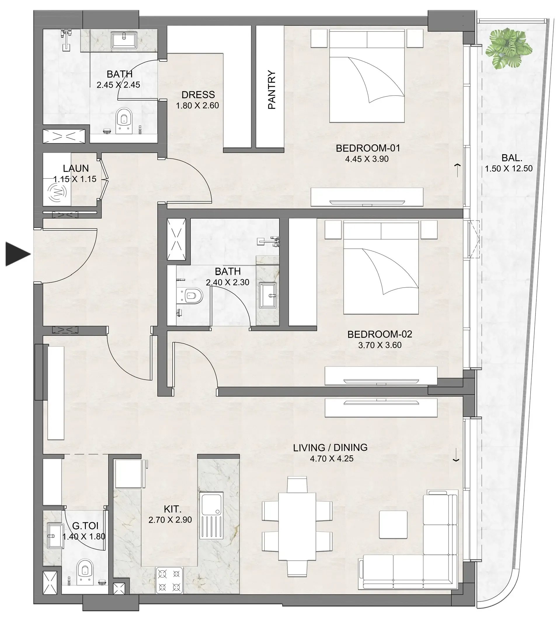 Dia Development Luzora Residence floor plan