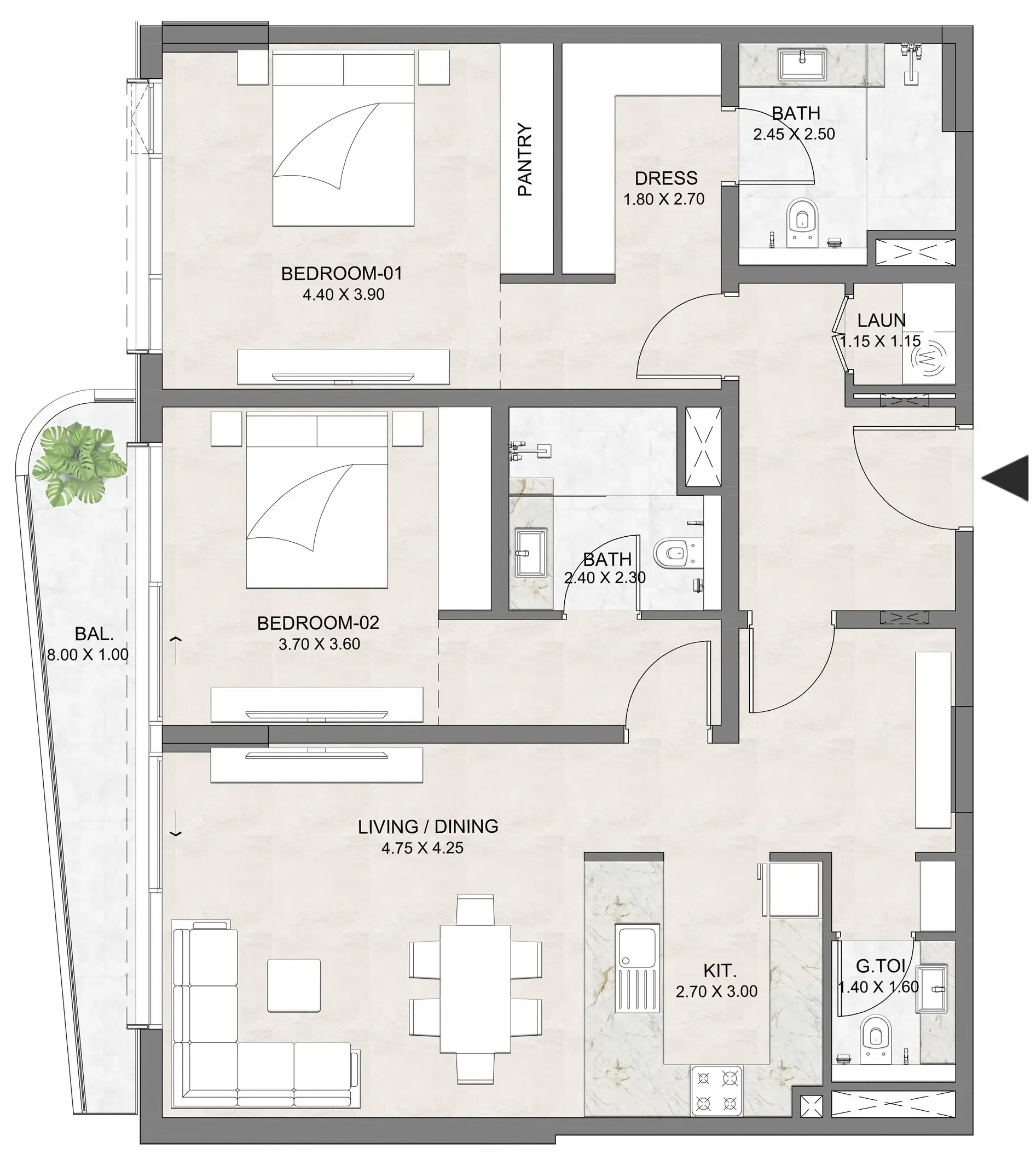 Dia Development Luzora Residence floor plan