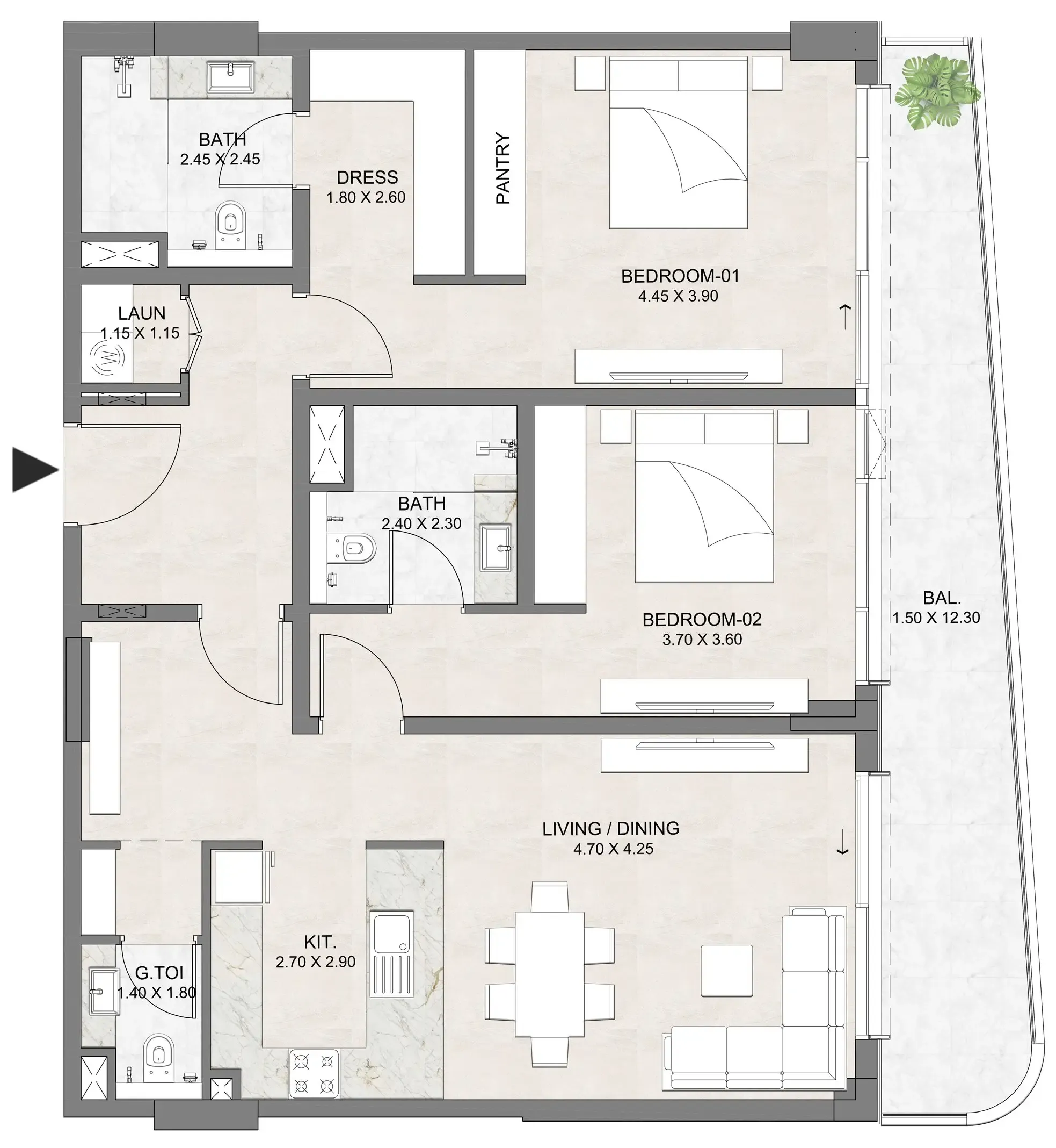 Dia Development Luzora Residence floor plan
