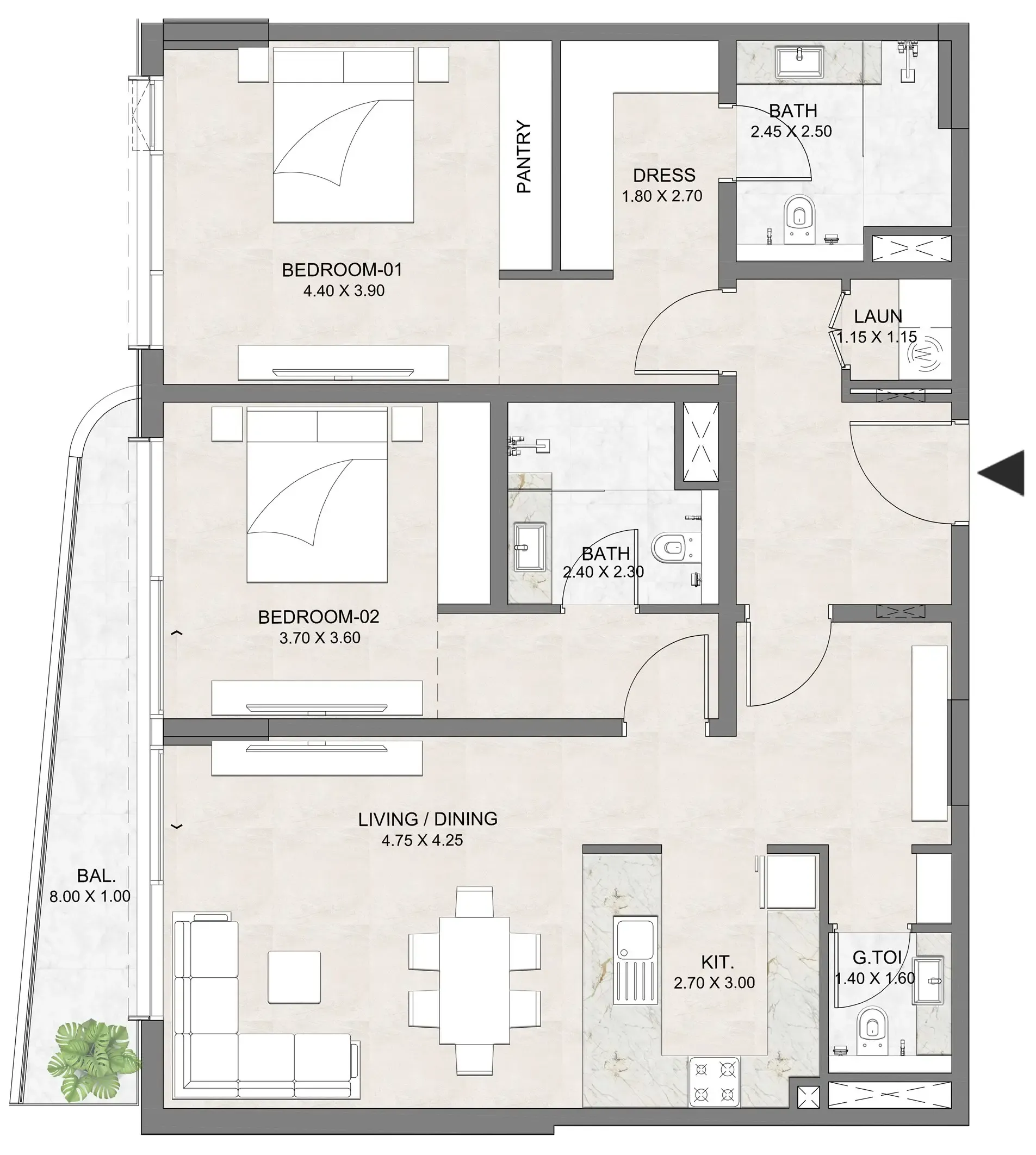 Dia Development Luzora Residence floor plan