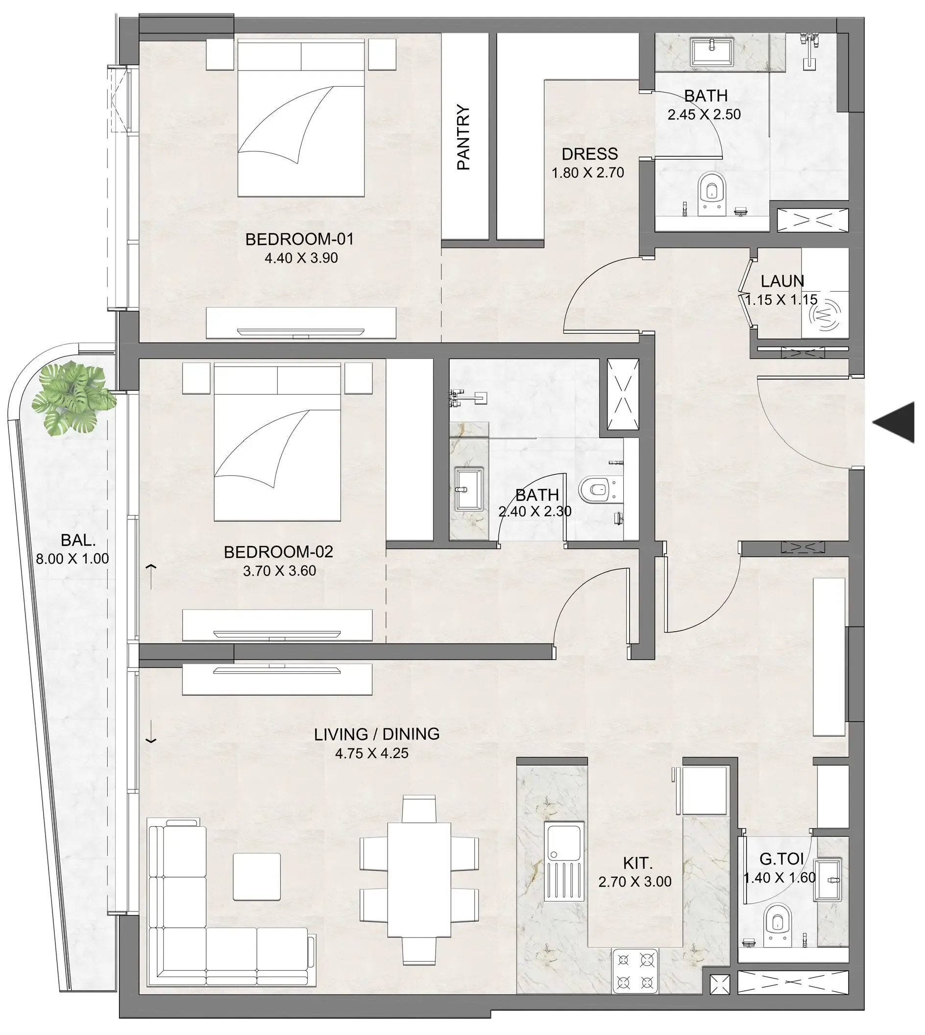 Dia Development Luzora Residence floor plan