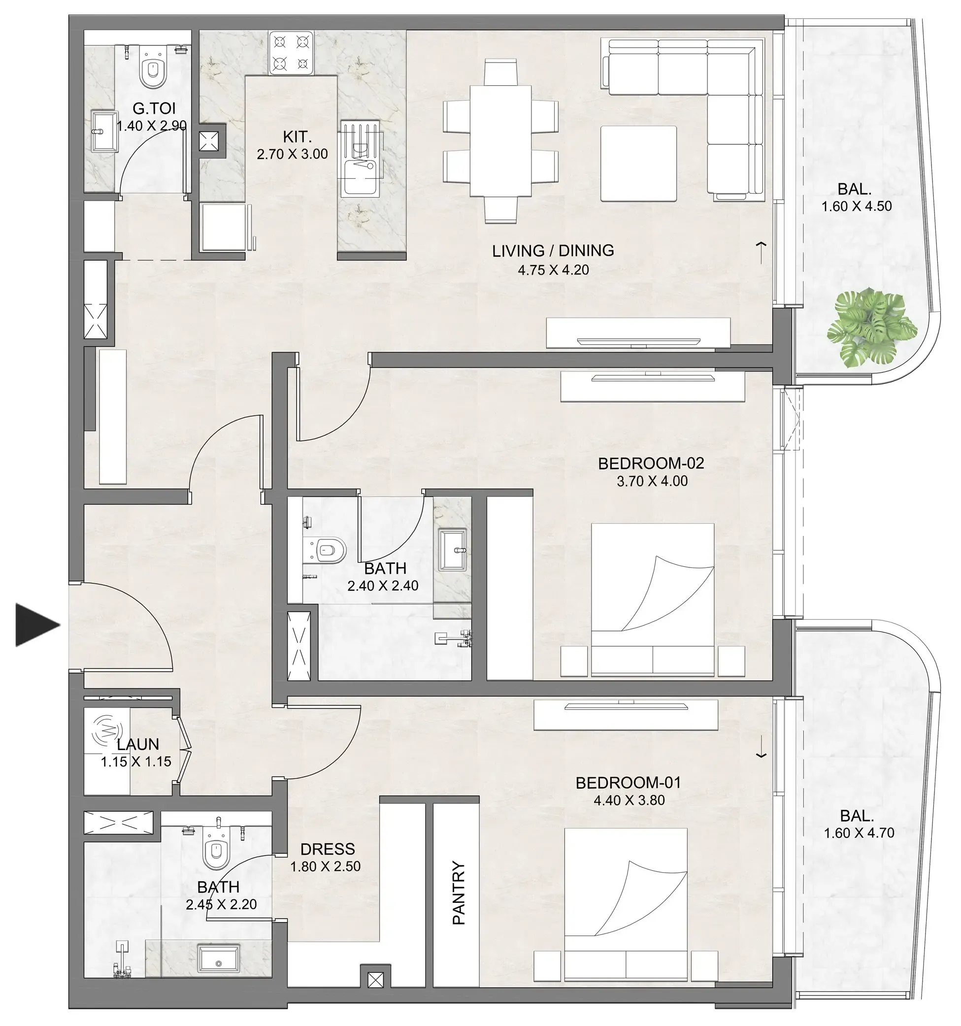 Dia Development Luzora Residence floor plan