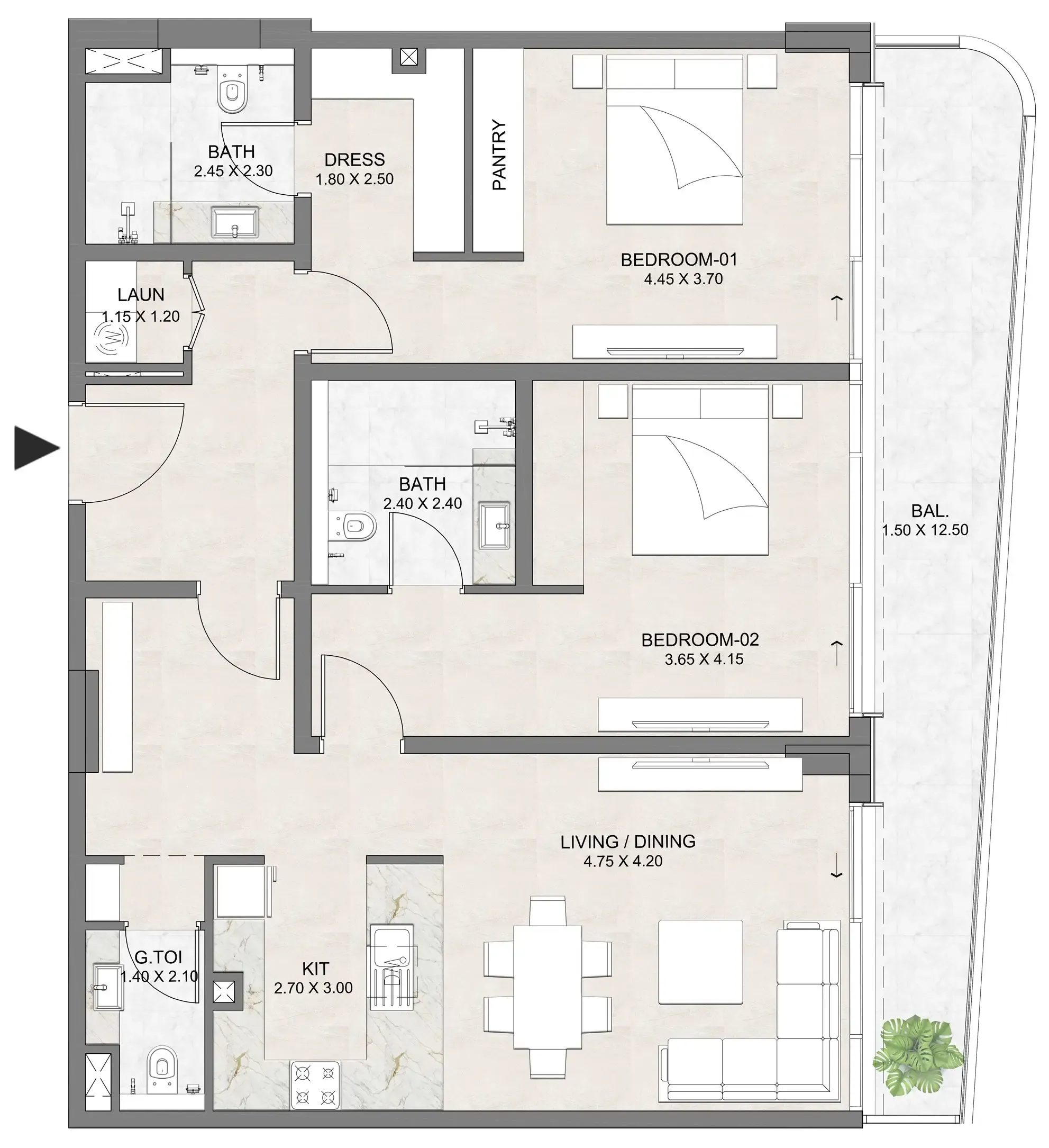 Dia Development Luzora Residence floor plan
