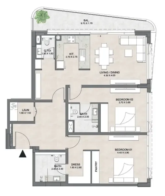 Dia Development Luzora Residence floor plan