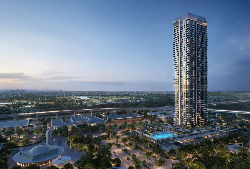 Exterior at Lyvia By Palace in Green Gate at Dubai Creek Harbour Dubai
