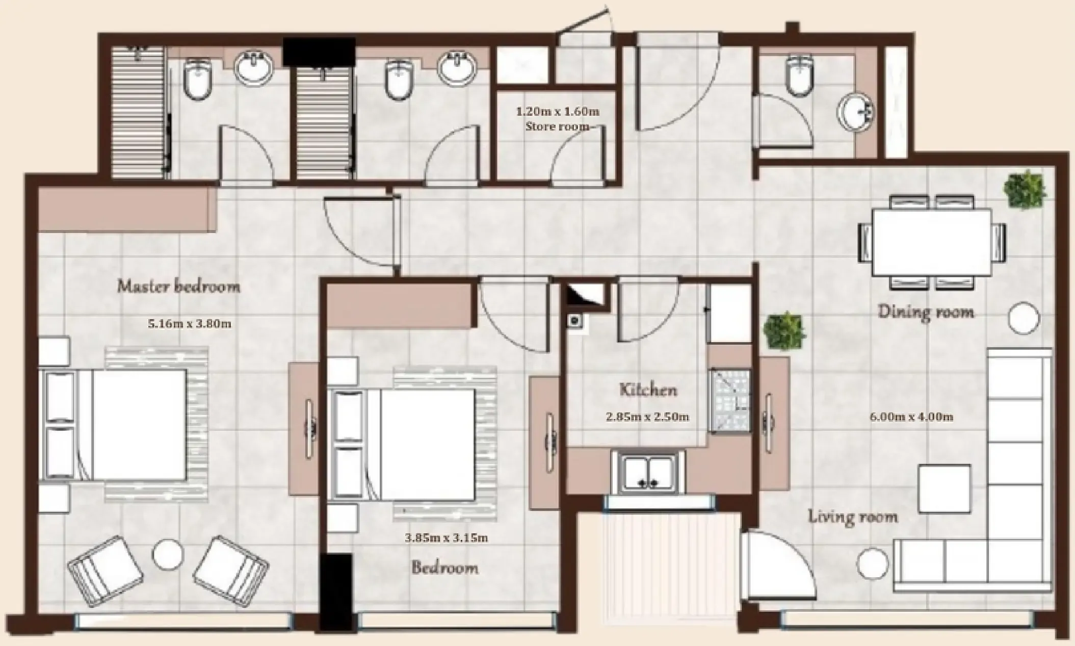 Casa Moderna Maison Cannelle Residence floor plan