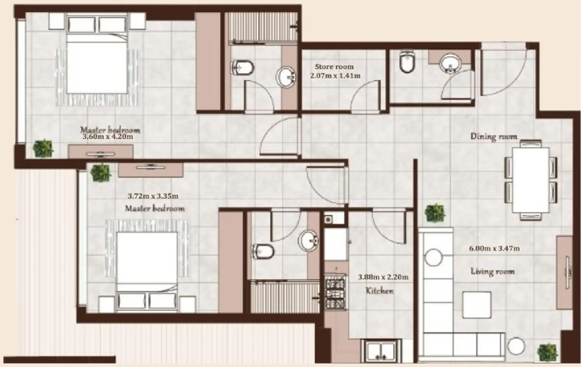 Casa Moderna Maison Cannelle Residence floor plan