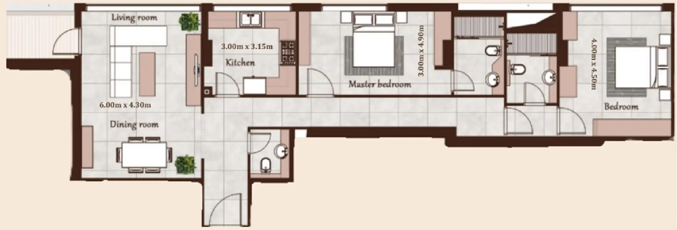 Casa Moderna Maison Cannelle Residence floor plan