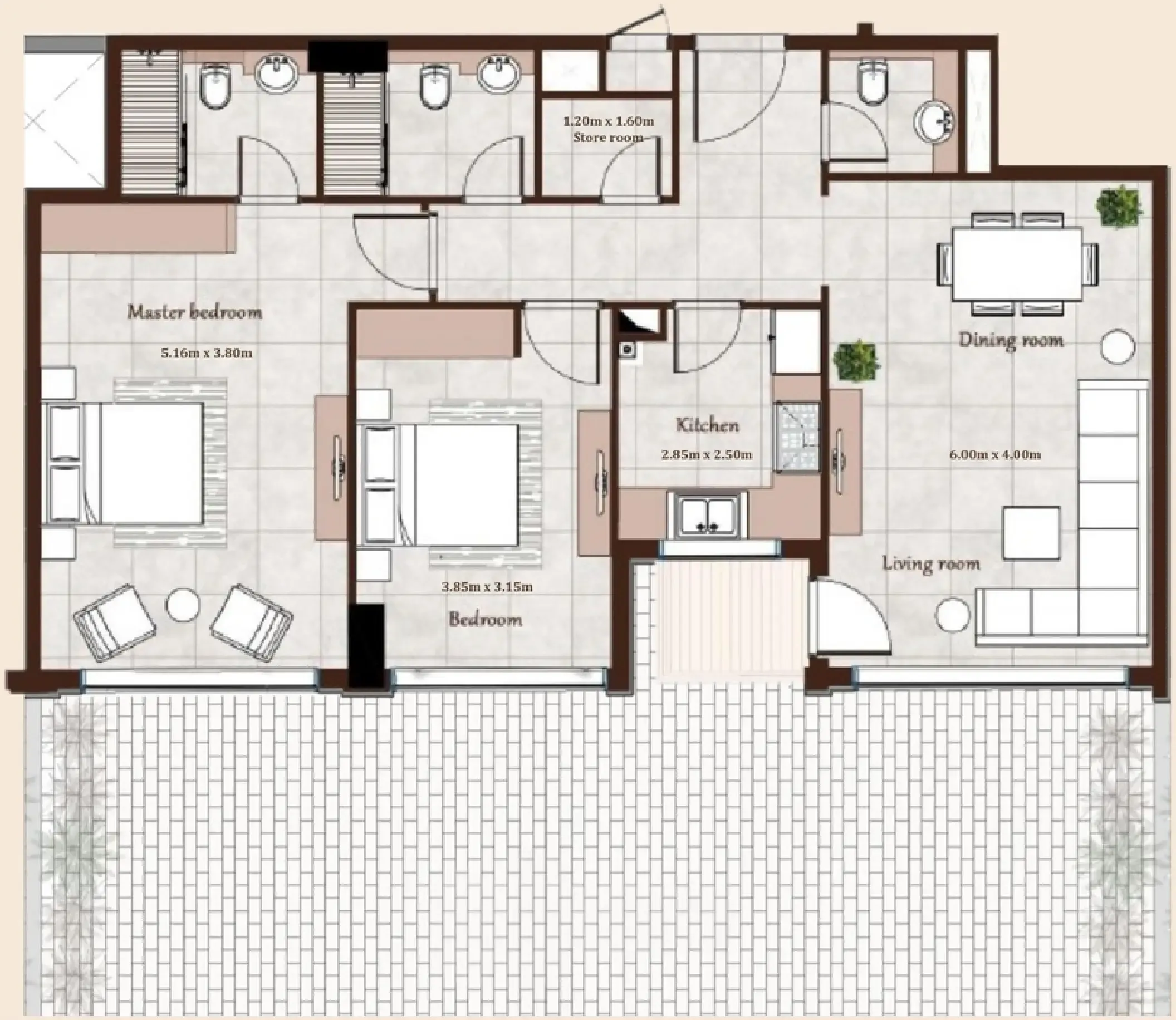 Casa Moderna Maison Cannelle Residence floor plan