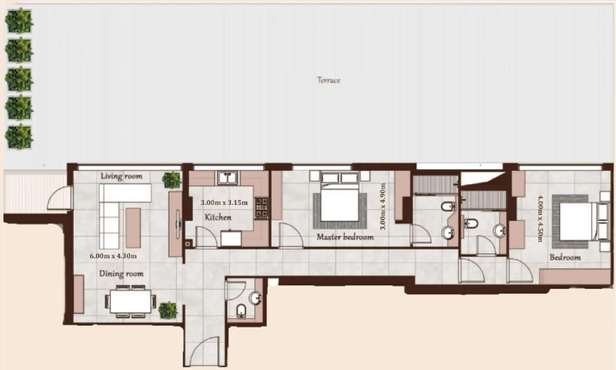 Casa Moderna Maison Cannelle Residence floor plan