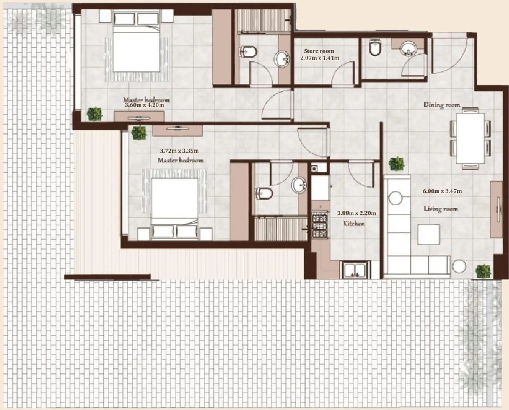 Casa Moderna Maison Cannelle Residence floor plan
