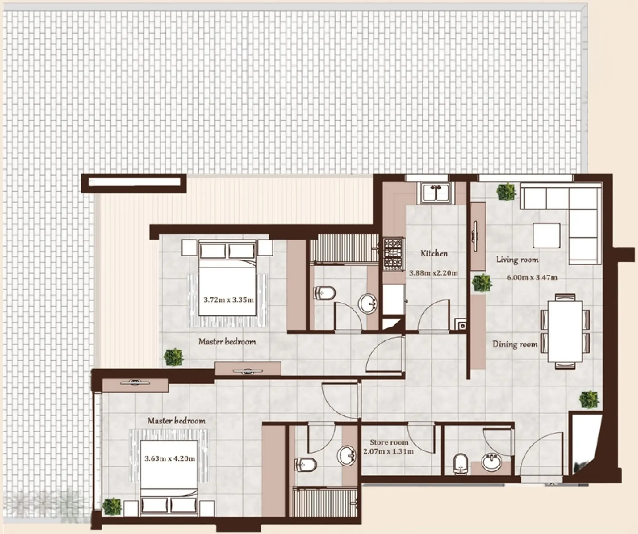 Casa Moderna Maison Cannelle Residence floor plan