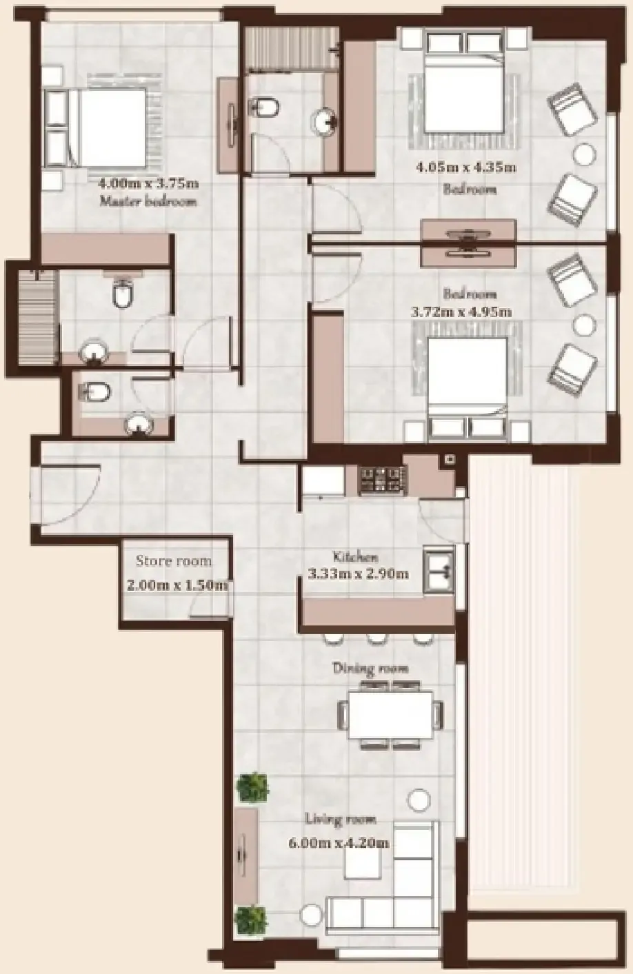 Casa Moderna Maison Cannelle Residence floor plan