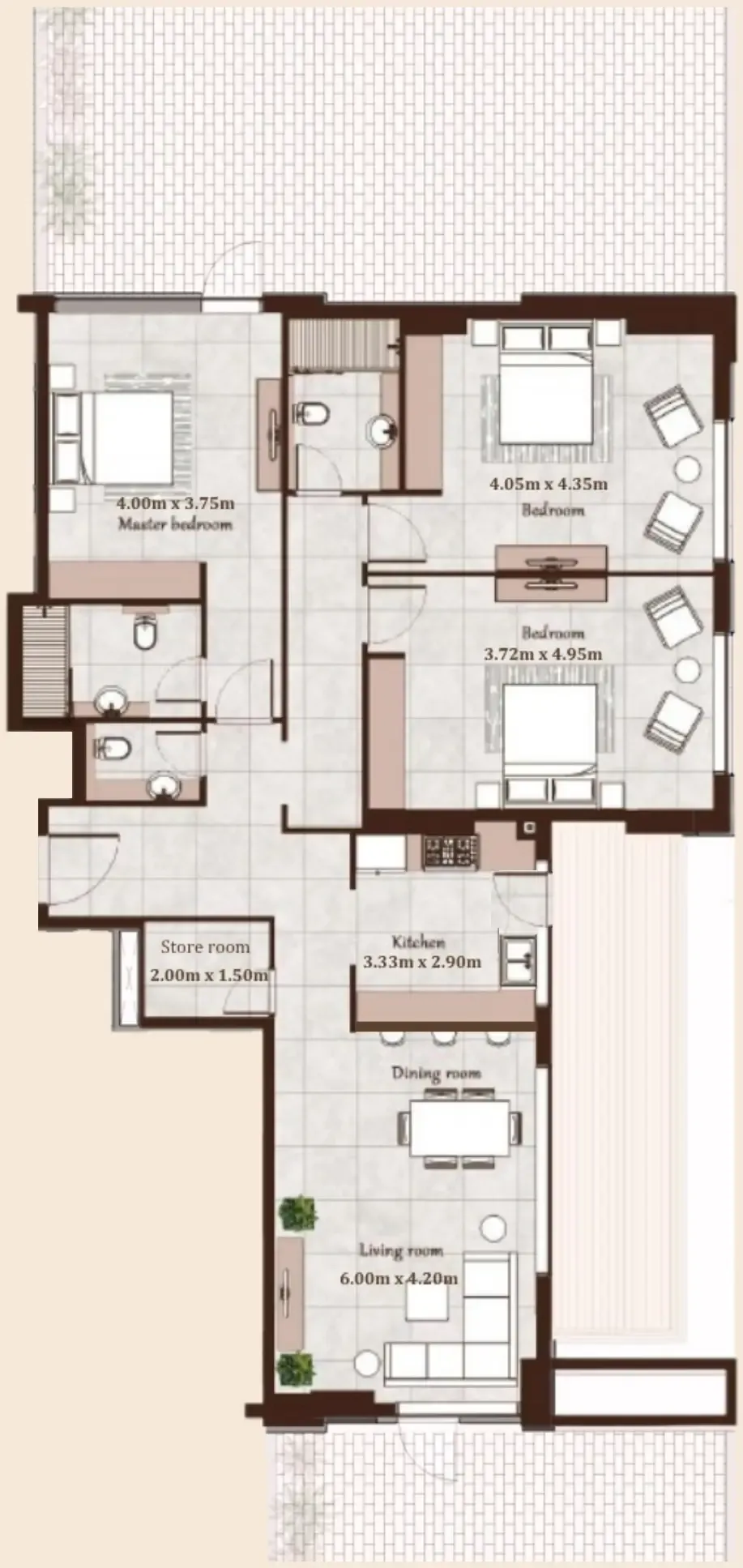 Casa Moderna Maison Cannelle Residence floor plan