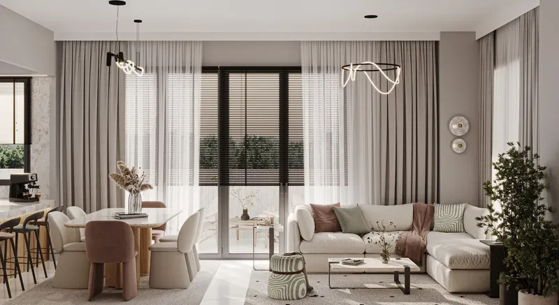 Interior at Maison Cannelle Residence in Al Furjan Dubai