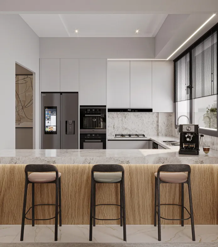 Interior at Maison Cannelle Residence in Al Furjan Dubai