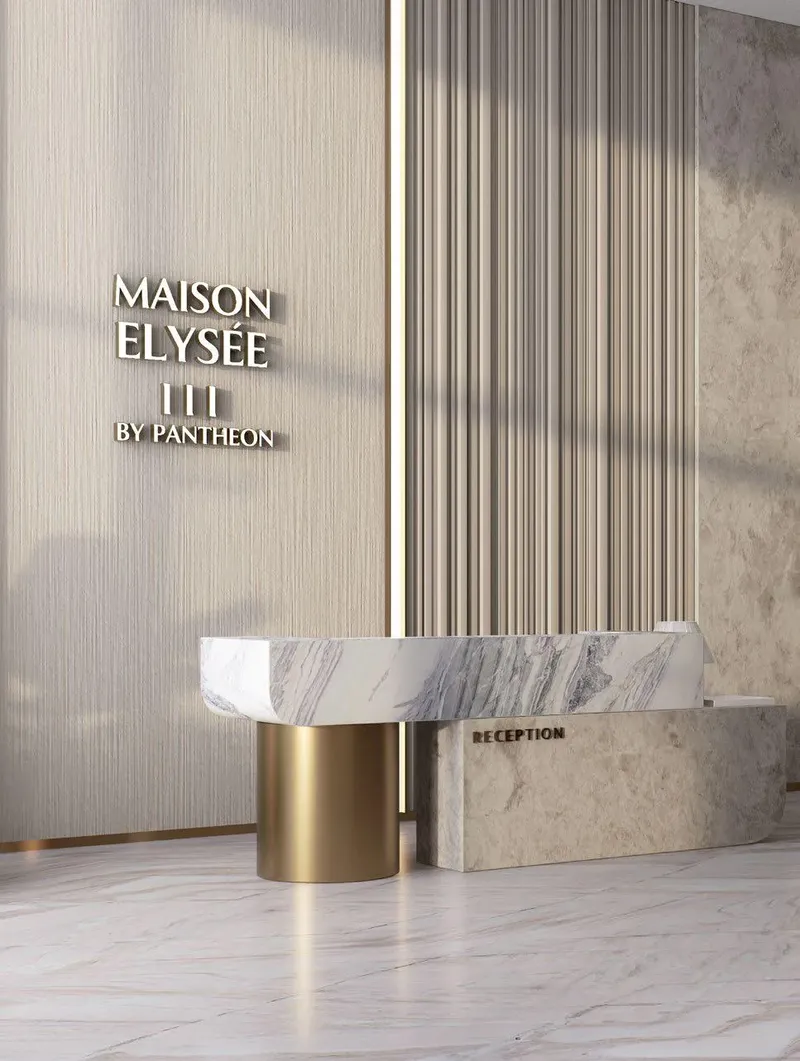 Lobby at Maison Elysee III in JVC (Jumeirah Village Circle) Dubai
