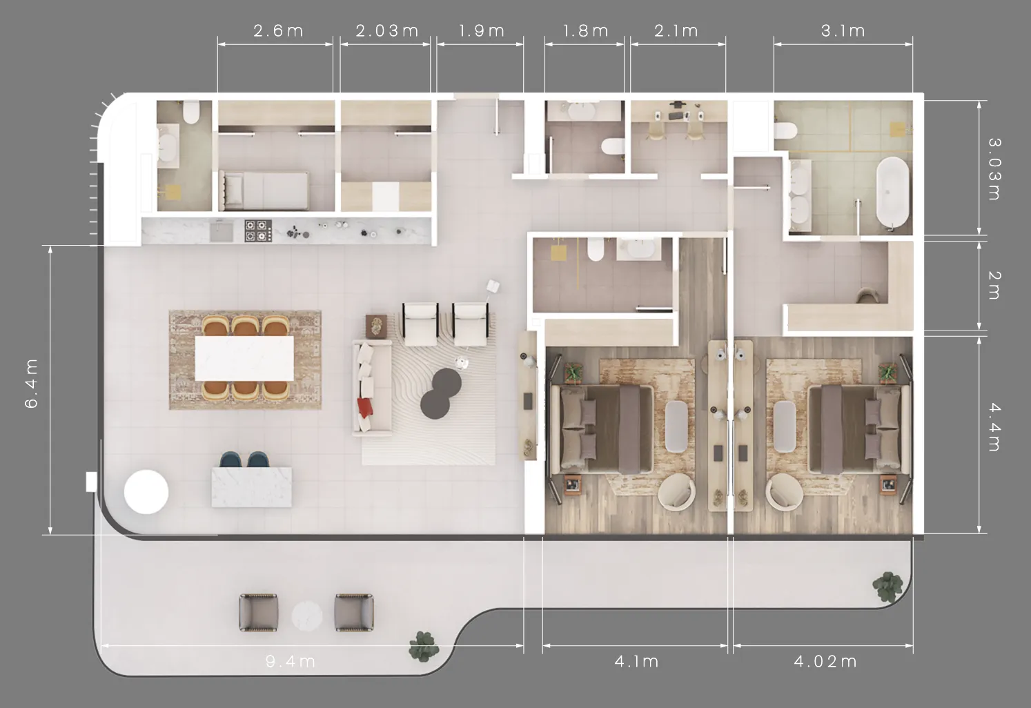 ALDAR Mamsha Gardens floor plan