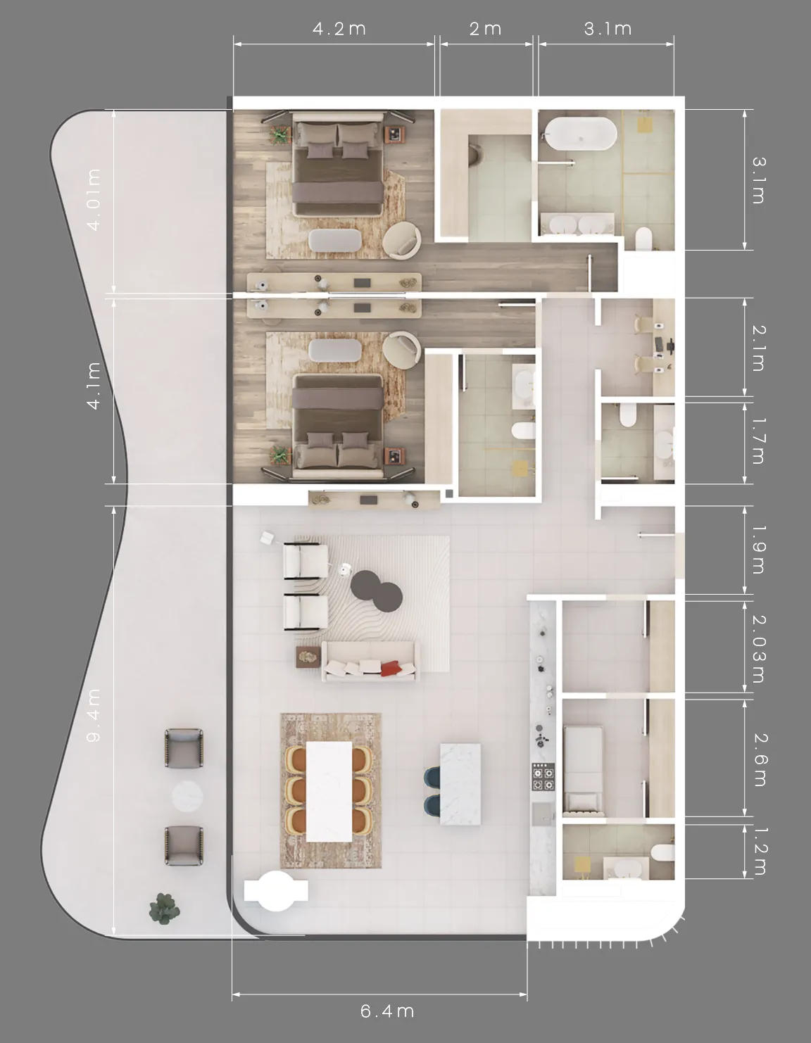ALDAR Mamsha Gardens floor plan